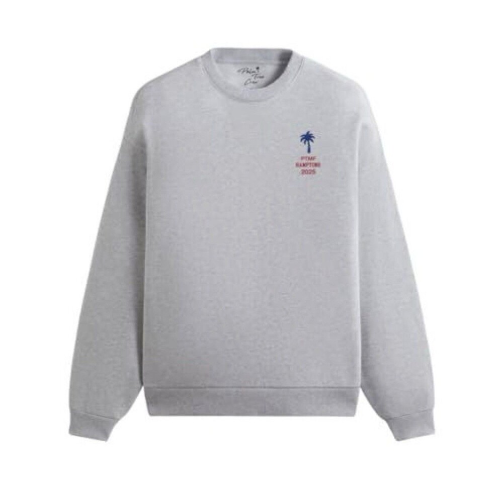 Palm Tree Crew Sweatshirt PTMF Hamptons Lineup Crew Music Festival XL Grey New